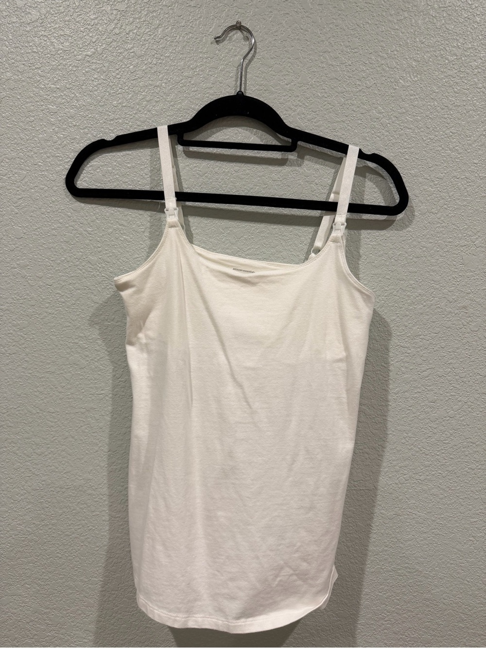 Classic White Adjustable-Strap Nursing Tank Top- 2 pack
